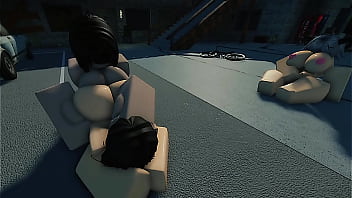 Roblox Futa and Strapped Lesbian Ravage an Innocent Slut