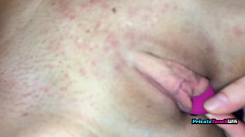 Sultry Russian blonde spreads her tight cunt wide open, stuffing it with a buzzing pink vibrator