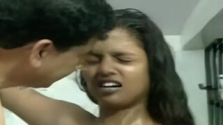 Steamy bathroom encounter with my forbidden stepdaughter in a sultry blue film