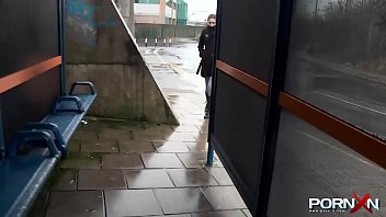 Slim Young Thing Pees and Strips Naked Outdoors