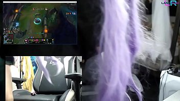 Naughty Gamer Girl Gets Off While Dominating URF Mode – Part 1