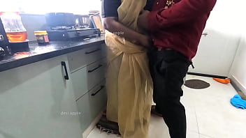 Tamil Maid Gets Ravished Rough on the Kitchen Counter