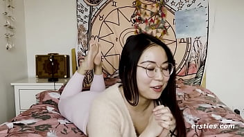 Naughty Asian Sweetheart Eagerly Pleasures Herself on Camera for Our Viewing Delight