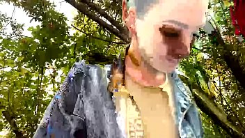 Naked Cam Girl Gets Filthy Fucking Outside
