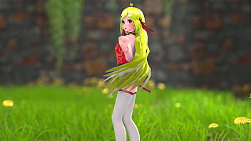 Sultry Blonde Babe M22 Teases and Strips in 3D Hentai Dance