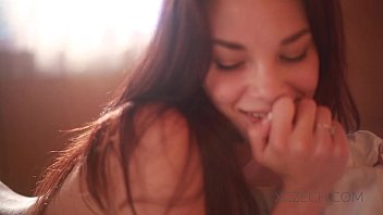 Vietnamese Czech babe getting herself off