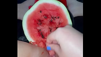 Juicy Watermelon Orgasms: Homemade Saudi Girl’s Kinky Fruit Fetish Masturbation in LA