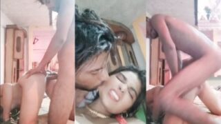 Desi stud pounds his curvy girlfriend in a wild, raw fuck session
