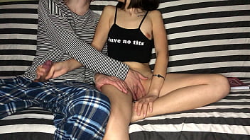 Stepbrother’s Expert Touch: My Hand on His Cock Unleashes Mind-Blowing Orgasms