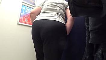 A curvy PAWG milf strips down in the fitting room, her big ass barely contained in satin panties as the hidden camera watches.