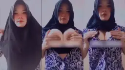 Ukhty Nabilah Remas Toket Montok Pakai Hijab Toge