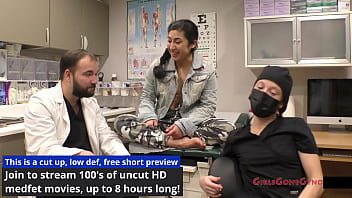 Stunned Stacy Shepard Gets a Steamy Surprise When Dr. Jasmine Rose Strips Down for a Private Checkup in “The Doctor’s New Scrubs” – Exclusive on GirlsGoneGyno