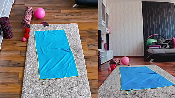 Drenched and Naked: Double Cam Yoga So Steamy You’ll Need a Cold Shower