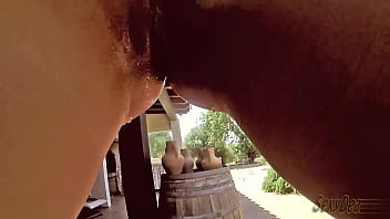 Storm of Cum: Outdoor Dildo Play Leads to Soaked Climaxes!