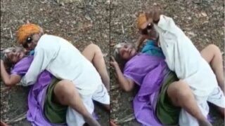 Desi MMS: Horny Rajasthani Elders Go Wild with Outdoor Fucking