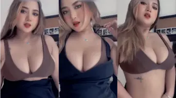 Getaran Goyangan Hot di Gaun Hitam Xixi