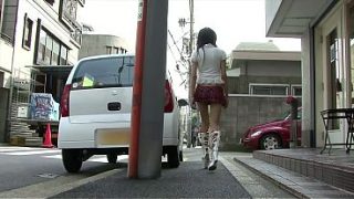 Skinny Japanese babe gets double-teamed in a wild MMF threesome
