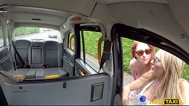 Slippery MILFs Soaked My Backseat, I Drenched Them Even More – Fake Taxi