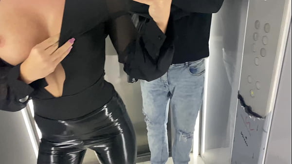 Elevator Encounter: Latex, Leather, and Filling Her Hole Until She Squirts