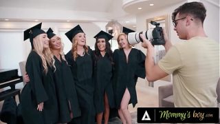 Graduating MILFs Gangbang Their Photographer in a Wild Graduation Celebration