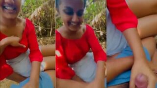 Naughty Girlfriend Pleasures Her Man With A Risky Public Handjob