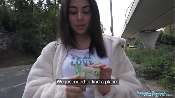 Naughty British Brunette Teen Blows And Rides A Massive Cock Outdoors After Almost Being Hit By A Rogue Fake Taxi