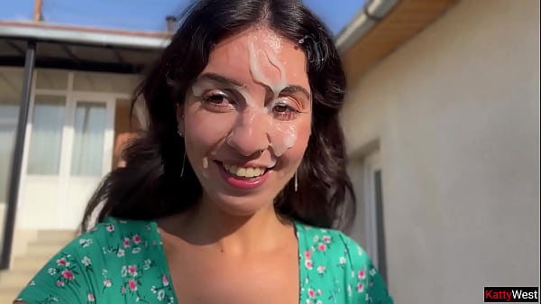 Country Babe Takes Three Loads On Her Face And Struts Her Stuff In Public Cumwalk