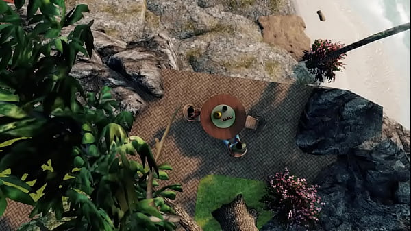 Ravan’s Savage Beach Fuck: An Indian Boy Pounds A Soaked Black Cop On The Ocean-side Sofa
