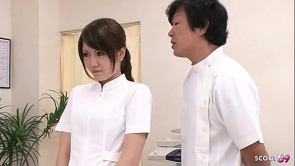 Naughty Japanese Nurse Gets Double-stuffed By Doctors In Raw Hospital Threesome