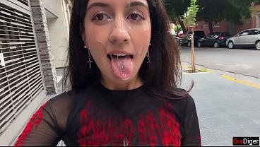 Drench My Face On Our First Date – A Public Cumwalk Down The Street