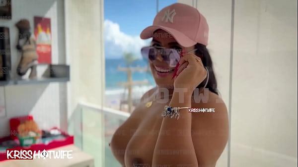 Flashing My Filthy Hotwife Bikini On The Balcony Like A True Married Slut