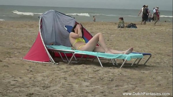 Dutch Teen’s Wild Beachside Massage And Fuck Session