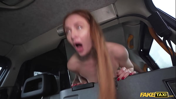 Seductive Redhead Milf In Sheer Nylons Takes A Thick Ride In The Backseat