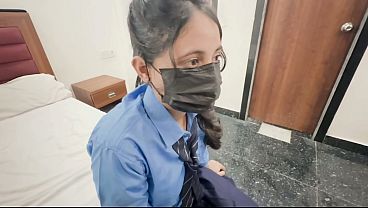 Desi Schoolgirls Get Wild In Oyo Room With Steamy Hindi Dirty Talk