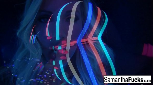 Samantha Saint’s Glowing Solo: A Sizzling Black Light Fantasy