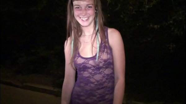 Naughty Little Blonde Slut Begs For A Public Gangbang With Random Strangers