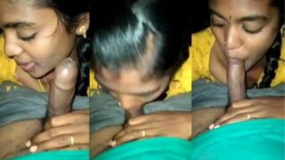 Watch A Tamil Girl Passionately Sucking A Thick, Hard Cock In A Hot Sex Video