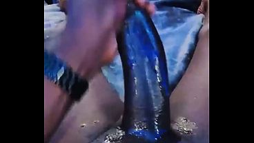 Uncut Ebony Solo Pleasure Session