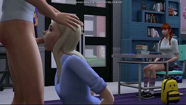 Tiny Student Dominates His Luscious Educator Before The Entire Class – Sims 4 3d Hentai
