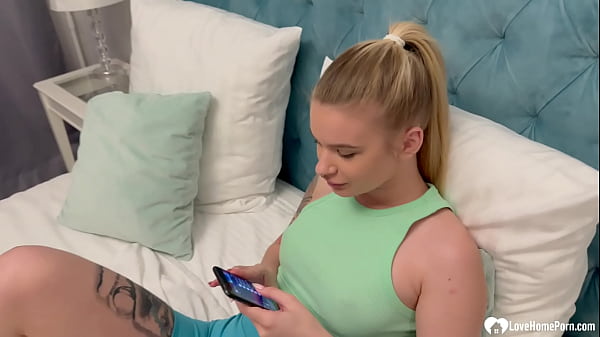 Sultry Blonde Pleasures Her Man