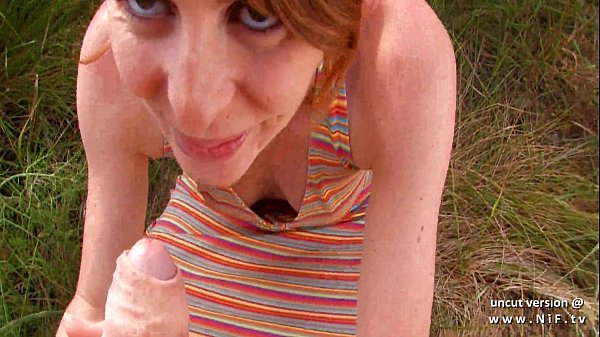 Ginger Vixen’s Wild Outdoor Climax, From Behind To A Creamy Finish