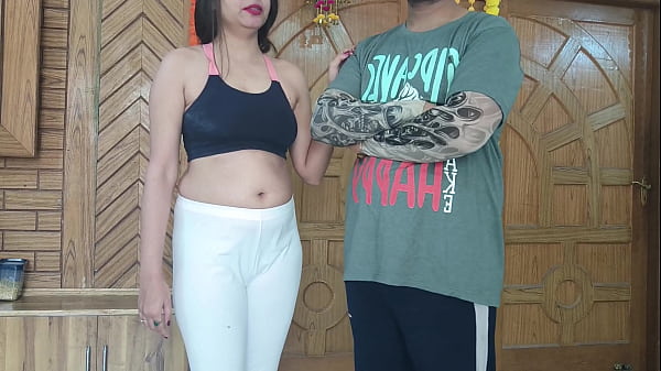 Teen Tricked Into Stripping For Her Personal Trainer And Sucking Him Off During Morning Yoga With A Hot Student
