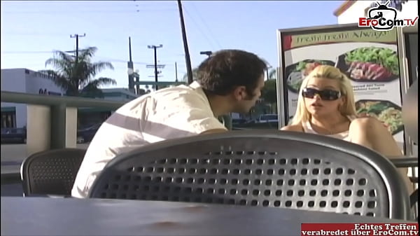 Curvaceous Blonde Stranger Seduced For A Street-side Encounter