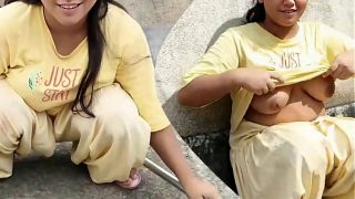 भाभी के साथ छत पर गर्मजोशी, देसी गांव की लड़की का बोल्ड आउटडोर अडवेंचर