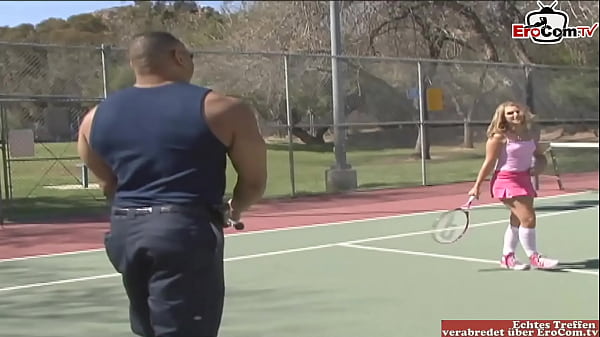 Tennis Court Temptation: A Blonde Teen’s Sporty Seduction