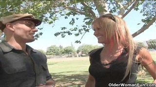 Blonde Soccer Milf Makes Her Cuckold Hubby Watch While She Scores
