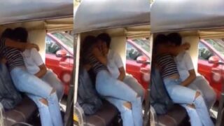 Horny 18-year-old Indian Teen Gets Fucked In A Rickshaw By Her Boyfriend