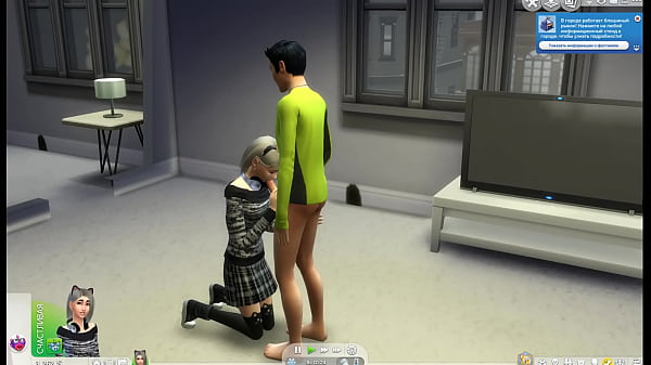 The Sims 4: Neko Girl Gives A Wet, Slobbering Blowjob