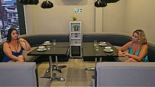Mature Women Touch Themselves In A Deserted Restaurant After Being Ghosted By A Man.
