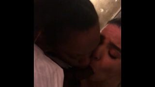 Lesbians Take Turns Sucking A Lucky Guy Off